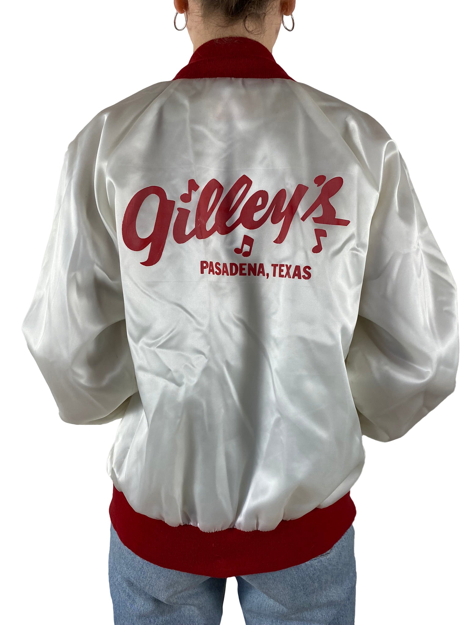 Vintage Active Generation Bomberjacke Gilleys Pasadena Texas L - RareRags