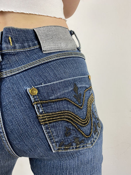Y2K Dolce & Gabbana Jeans mid waist Dunkelblau S-M