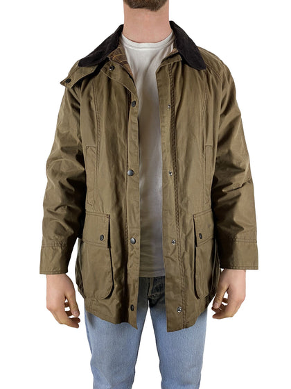 Basic Barbour Jacke Cordkragen Beige M-L - RareRags