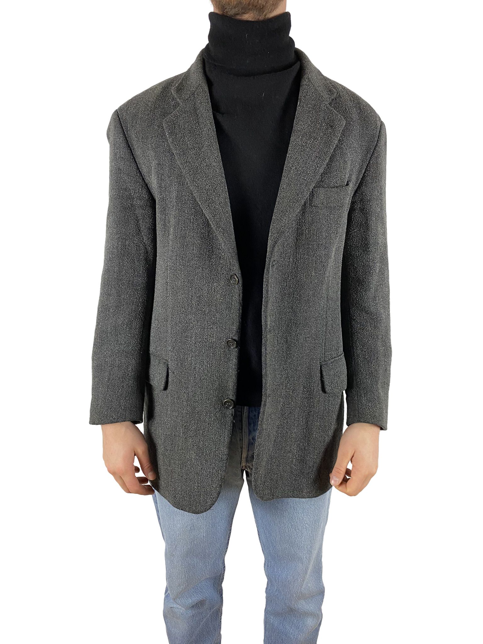 Basic Thomas I Punkt Jackett/Sakko Anthrazit L - RareRags