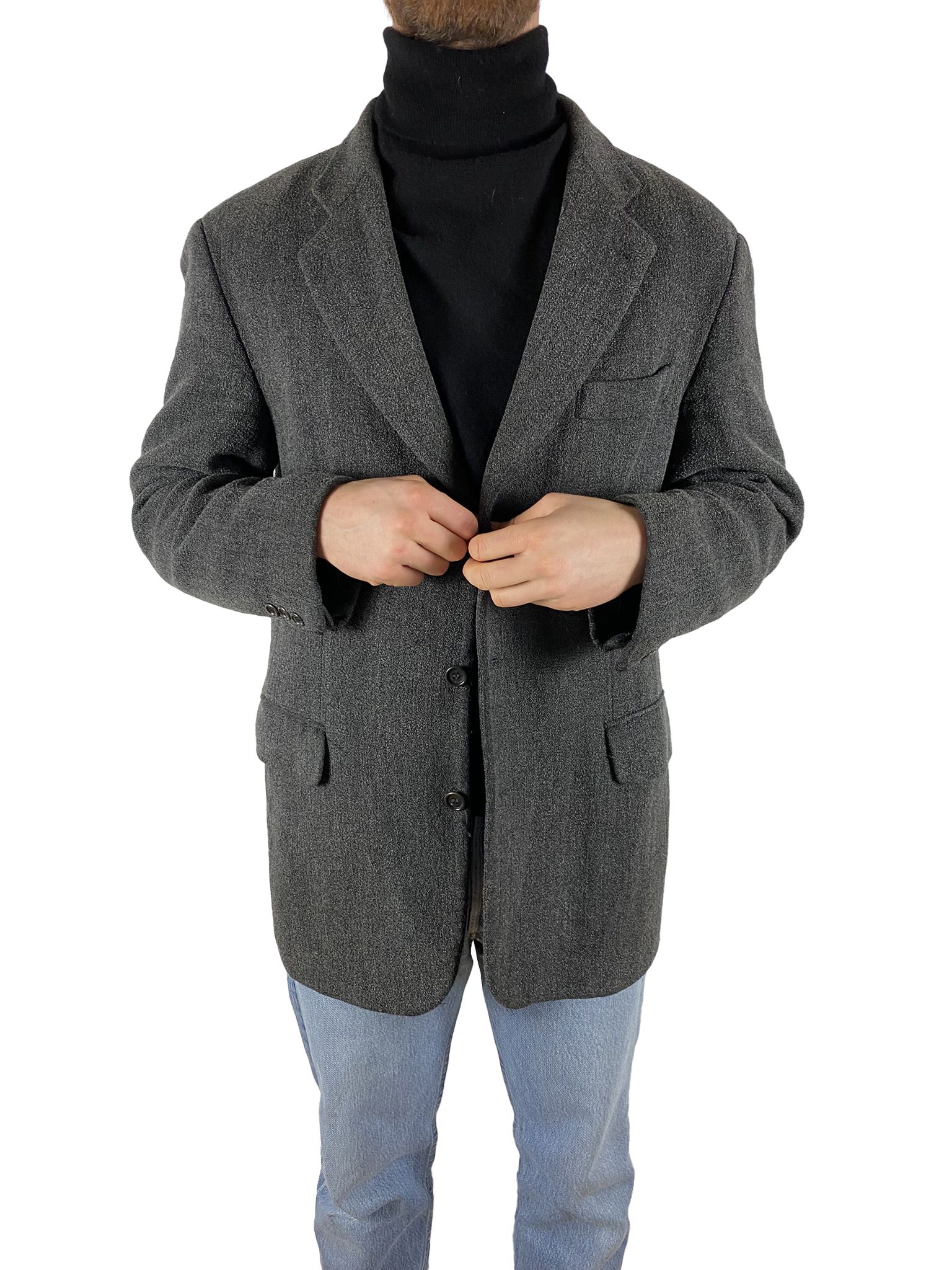 Basic Thomas I Punkt Jackett/Sakko Anthrazit L - RareRags